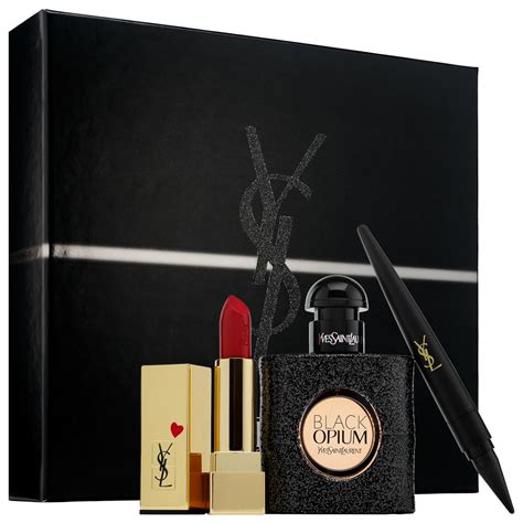 ysl black opium set